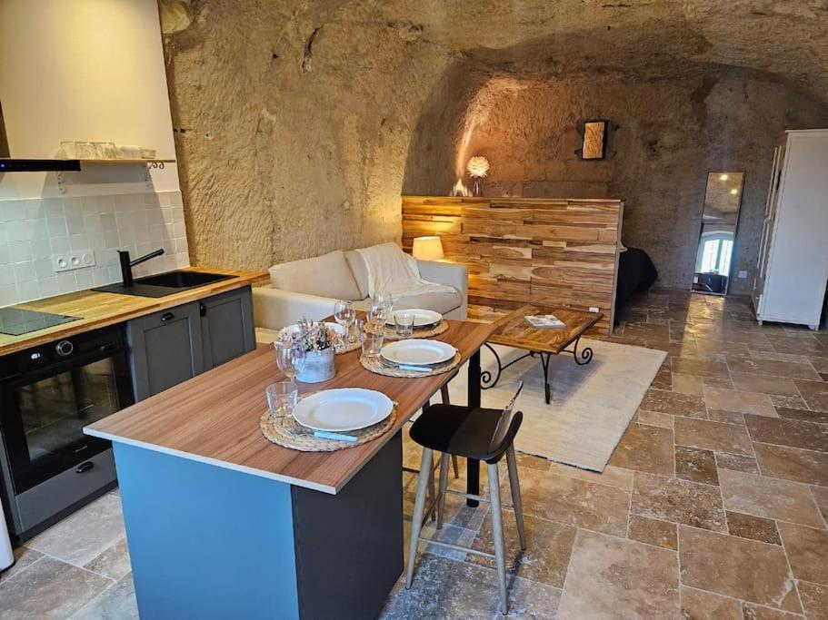 Charmante Maison Troglodyte Loire Valley Рошкорбон Екстер'єр фото